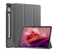 YSJX Étui de Protection magnétique en Cuir PU avec Support à Trois Volets, Compatible avec Lenovo Legion Y700 3e génération 2025(Grigio)