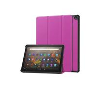 YSJX Étui Fin en Cuir avec Fonction Veille/réveil Automatique, Compatible avec Amazon Kindle Fire 7 (2022)(Purple)