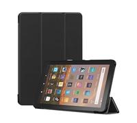 YSJX Étui Fin en Cuir avec Fonction Veille/réveil Automatique, Compatible avec Amazon Kindle Fire 7 (2022)(Noir)