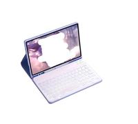 YSJX Étui Portable avec Fente for Stylo, Housse de Protection for Clavier magnétique adapté for Samsung Galaxy Tab S9/S9FE/S10 10,9 Pouces Universel(Purple+Backlit Keyboard)