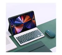 YSJX Housse de Clavier Amovible, étui en Cuir PU et TPU Compatible avec Xiaomi Pad 6/6 Pro 11 Pouces(Dark Green+Keyboard+Mouse)
