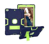 YSJX Silicone Anti Drop Shell, Protective Cover Suitable for iPad Pro 12.9 inch 2022/2021/2020 Universal(Dark Blue+Yellow Green)