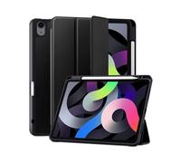 YSJX Silicone Leather Case with Pen Slot, Tablet Protective Cover Suitable for iPad Air7/air6 11 inch 2024(Noir)