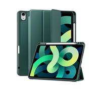 YSJX Silicone Leather Case with Pen Slot, Tablet Protective Cover Suitable for iPad Air7/air6 11 inch 2024(Dark Green)