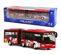 YskerrigToy Bus Jouet, Voitures de Jouet Véhicule Voiture Auto de Jeu Miniature Voitures à Tirer Modèle de Bus Autobus Voiture Jouets Friction Ensemble de Véhicules Autobus pour Enfants(Rouge)