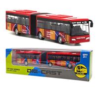 YskerrigToy Bus Jouets, Pull Back Voiture Modèle de Bus Enfant Voitures Jouet Mini Buses Jouets Véhicules Jouet À Inertie Petite Voiture Anniversaire Cadeau pour Enfant(Rouge)