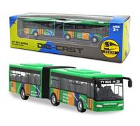 YskerrigToy Bus Jouets, Pull Back Voiture Modèle de Bus Enfant Voitures Jouet Mini Buses Jouets Véhicules Jouet À Inertie Petite Voiture Anniversaire Cadeau pour Enfant(Vert)