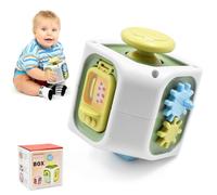YskerrigToy Jouets pour Bébé, Montessori Cubes Jouets Busy Board Jouet Jeux Montessori Cubes D'Activité Jouet d'apprentissage Cube D'Activité pour Bébés et Tout-Petits