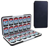 YSKMLOLP Suitable for Switch Game Card Box, can Store 24 Game Cards and 48 SD Cards (Black)