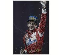 YSKPGBNM Tableau sur toile style classique champion de course automobile, décoration intérieure vintage sur le thème du sport automobile (50 x 60 cm/sans cadre)