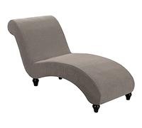 YSLLIOM Housse De Chaise Longue Extensible Housse De Chaise Longue Super Douce pour Chambre à Coucher Intérieure, Lavable en Machine (Taupe)