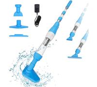 YSMJ Aspirateur de piscine rechargeable sans fil 3 en 1, idéal pour les spas, jacuzzis et petites piscines pour le sable et les débris (bleu)
