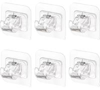 Ysmorla Lot de 6 Supports muraux Autocollants pour tringles à Rideaux