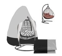 YSMSMZJK Housse Oeuf Suspendu Extérieur Rangement Pliable, Facile à Nettoyer Housse De Oeuf Suspendu Housse De Fauteuil Suspendu 2 Places,Gray-190x115cm