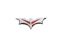 Ysmzzmsy Autocollant 3D en métal avec logo Batman pour voiture, finition métallique, 4,3 x 10,5 cm, résistant à l'eau, dos adhésif pour décoration extérieure de véhicule (rouge 2)