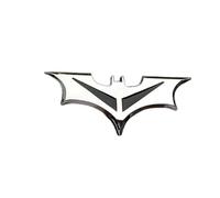 Ysmzzmsy Autocollant 3D en métal avec logo Batman pour voiture, finition métallique, 4,3 x 10,5 cm, résistant à l'eau, dos adhésif pour décoration extérieure de véhicule (noir 1)