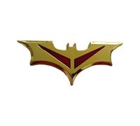 Ysmzzmsy Autocollant 3D en métal avec logo Batman pour voiture, finition métallique, 4,3 x 10,5 cm, résistant à l'eau, dos adhésif pour décoration extérieure de véhicule (rouge1)