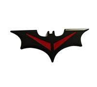 Ysmzzmsy Autocollant 3D en métal avec logo Batman pour voiture, finition métallique, 4,3 x 10,5 cm, résistant à l'eau, dos adhésif pour décoration extérieure de véhicule (rouge 3)