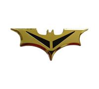 Ysmzzmsy Autocollant 3D en métal avec logo Batman pour voiture, finition métallique, 4,3 x 10,5 cm, résistant à l'eau, dos adhésif pour décoration extérieure de véhicule (noir 2)