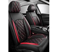 YSNFDN Housses de Siège Voiture pour Mazda CX-30 2000-2023 2024 2025, Imperméable Protection Siege La Poussière Ensemble Complet de Housses Siege Auto en Cuir Avant et Arrière,B Black Red