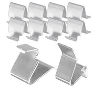 YSNOOWE Clip de Support D'étagère D'armoire en Fer 9mm 10 Pièces | Rayonnages de Stockage et Placards Cuisine, Finition Argentée, Installation Rapide, Supports Inclus