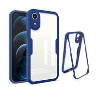 Ysnzaq Coque pour Samsung Galaxy A03 Core avec Protège-écran, 360° Full Body Antichoc Anti-Rayures Double Renforcé Ultra Mince Bumper Housse pour Samsung Galaxy A03 Core.QS Blue
