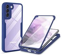 Ysnzaq Coque pour Samsung Galaxy S21 Plus avec Protège-écran, 360° Full Body Antichoc Anti-Rayures Double Renforcé Ultra Mince Bumper Housse pour Samsung Galaxy S21+ / S21 Plus.QS Green