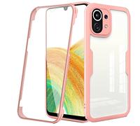 Ysnzaq Coque pour Xiaomi Mi 11 5G avec Protège-écran, 360° Full Body Antichoc Anti-Rayures Double Renforcé Ultra Mince Bumper Housse pour Xiaomi Mi 11 5G.QS Pink