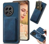 Ysnzaq Rétro Pochette Portefeuille Magnétique Coque pour OnePlus 13/1+13, Premium Cuir PU Antichoc Ultra Mince Coque avec Détachable Porte-Cartes pour OnePlus 13.CK Blue