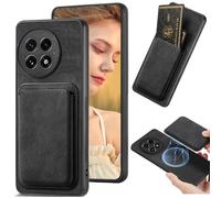 Ysnzaq Rétro Pochette Portefeuille Magnétique Coque pour OnePlus 13/1+13, Premium Cuir PU Antichoc Ultra Mince Coque avec Détachable Porte-Cartes pour OnePlus 13.CK Black