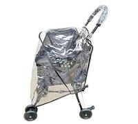 YSOLDA Housse de poussette imperméable en polyéthylène EVA pour chien, transparente, pour voyage, protection contre le vent, la pluie, taille : 76 x 100 cm