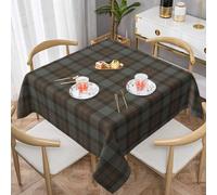 YsoLda Nappes, couvertures de Table lavables en Nappe de 137 cm pour la fête de la Salle à Manger de la Cuisine,Tartan de l'Outlander Fraser