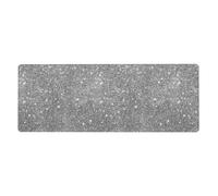 YsoLda Tapis de Souris, Grand Tapis de Souris de Jeu 11,8 x 31,5 Pouces, Tapis de Souris pour Clavier pour Le Bureau à Domicile,Paillettes argentées