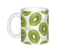 YsoLda Tasse, tasse en céramique tasse à café tasse à thé adaptée au bureau de restaurant de cuisine 330 ml,Kiwi