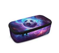 Yspwyqan Grande pochette de rangement portable avec anneau de suspension multi-fentes pour l'école, les étudiants, les garçons, les adolescents, les enfants et les tout-petits, Imprimé football
