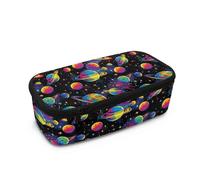 Yspwyqan Grande trousse à crayons haute capacité - Fournitures de journal intime - Grande trousse à crayons pop - Fournitures de salle de classe - Jolie boîte à crayons pour garçons, Imprimé planète