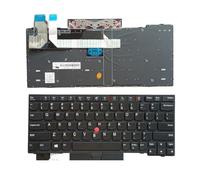 YSPYGTU Pièces de Rechange Clavier rétroéclairé Russe-Espagnol pour Ordinateur Portable Thinkpad X13 Gen 1 / L13 2 et Yoga Notebook(US NoBacklit Point)