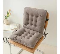 YSPZDQ Coussin pour Chaise de Jardin, Rocking Chair et Fauteuil Extérieur avec Dossier, Bretelles, Doux et Épais en Chenil Lavable, pour Bureau, Salle à Manger et Jardin(Brown)