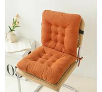 YSPZDQ Coussin pour Chaise de Jardin, Rocking Chair et Fauteuil Extérieur avec Dossier, Bretelles, Doux et Épais en Chenil Lavable, pour Bureau, Salle à Manger et Jardin(Orange)