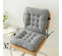 YSPZDQ Coussin pour Chaise de Jardin, Rocking Chair et Fauteuil Extérieur avec Dossier, Bretelles, Doux et Épais en Chenil Lavable, pour Bureau, Salle à Manger et Jardin(Light Gray)