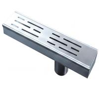 YSPZDQ Étroit Caniveau Extérieur, Réparable Grille Caniveau Extérieur, Acier Inoxydable 304 Caniveau de Douche, pour Balcon/Terrasse/Jardin/Salle de Bain/Garage(Sealed Drain,100 x 40mm)