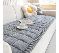 YSPZDQ Housse Canape, Lavable Housse Coussin Canapé, Nouveau Housse de Canapé en Velours Côtelé Doux, Antidérapant Plaid Canape, Housse de canapé 3 Place(Gray,80 x 160 cm)