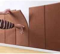 YSPZDQ Panneaux Muraux Anti-Collision Auto-Adhésifs, 3D Coussin Mural Épaissi Souple, Velours Insonorisant Résistant à l'Humidité, Décoration pour Salon & Chambre(Coffee,30 x 60 cm 15pcs)