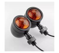 YSQIFBABD Clignotant Latéral Clignotants Universels Pour Motos Clignotants Feux Arrière Ambre Super Lumineux(2PCS Black)