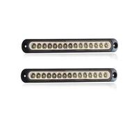 YSQIFBABD Clignotant Latéral Lot 2 Feux Arrière LED Universels 12V 24V Remorque Camion Pick-up Clignotants Feux Stop Accessoires Pour Camion Pour Scania(Rouge)