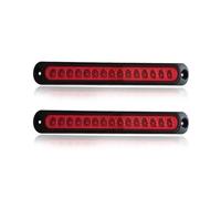YSQIFBABD Clignotant Latéral Lot 2 Feux Arrière LED Universels 12V 24V Remorque Camion Pick-up Clignotants Feux Stop Accessoires Pour Camion Pour Scania(BLANC)
