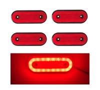 YSQIFBABD Clignotant Latéral Lot 4 Feux Gabarit Latéraux À LED 12V 24V Camion Feux Gabarit 20 SMD Montage Sur Remorque Accessoires Camion Pour Volvo(Red B)