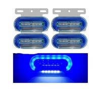 YSQIFBABD Clignotant Latéral Lot 4 Feux Gabarit Latéraux À LED 24 V Camion Feux Extérieurs Voiture 3 Modes Pour Remorque Camion Pour Scania Accessoires(Bleu)
