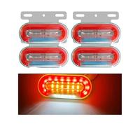 YSQIFBABD Clignotant Latéral Lot 4 Feux Gabarit Latéraux À LED 24 V Camion Feux Extérieurs Voiture 3 Modes Pour Remorque Camion Pour Scania Accessoires(Rouge)