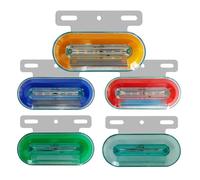 YSQIFBABD Clignotant Latéral Lot 4 Feux Gabarit LED 24V Remorque Camion Feux Gabarit Camion Pour Volvo Feux Latéraux Lampe Camion Tracteur Clignotants(VERT)